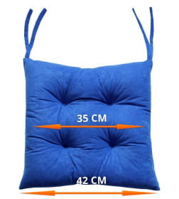Подушка для сиденья 42x42 см (синий) MATEX VELOURS 30-553