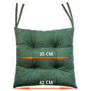 Подушка для сиденья 42x42 см (зеленый) MATEX VELOURS 37-545 (37-545) 