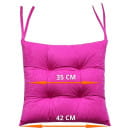 Подушка для сиденья 42x42 см (фуксия) MATEX VELOURS 30-584 (30-584) 