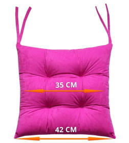 Подушка для сиденья 42x42 см (фуксия) MATEX VELOURS 30-584