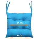 Подушка для сиденья 42x42 см (светло-голубой) MATEX VELOURS 34-308 (34-308) 