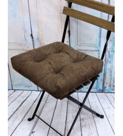Подушка для сиденья 40x40 см (коричневый) MATEX VELOURS 37-156
