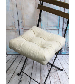 Подушка для сиденья 40x40 см (молочный) MATEX VELOURS 49-456