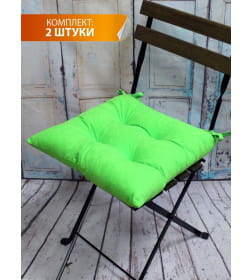 Подушка для сиденья 42x42 см салатовый (комплект 2 шт.) MATEX VELOURS 47-445