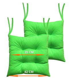 Подушка для сиденья 42x42 см салатовый (комплект 2 шт.) MATEX VELOURS 47-445