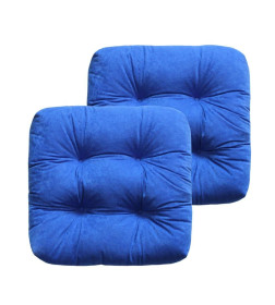 Подушка для сиденья 40x40 см синий (комплект 2 шт.) MATEX VELOURS 49-562