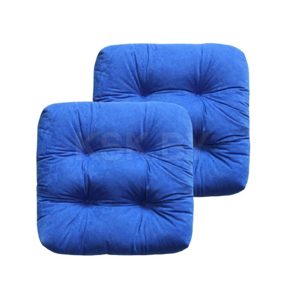 Подушка для сиденья 40x40 см синий (комплект 2 шт.) MATEX VELOURS 49-562 (49-562) 