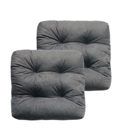 Подушка для сиденья 40x40 см серый (комплект 2 шт.) MATEX VELOURS 49-661