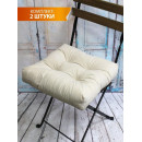 Подушка для сиденья 40x40 см молочный (комплект 2 шт.) MATEX VELOURS 49-678 (49-678) 