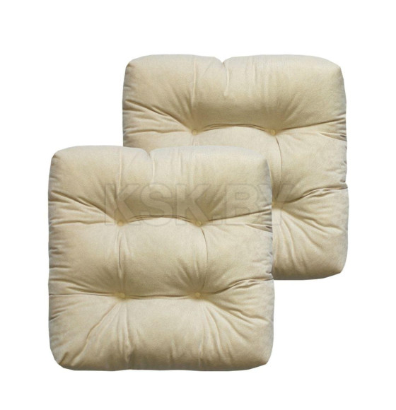 Подушка для сиденья 40x40 см молочный (комплект 2 шт.) MATEX VELOURS 49-678 (49-678) 