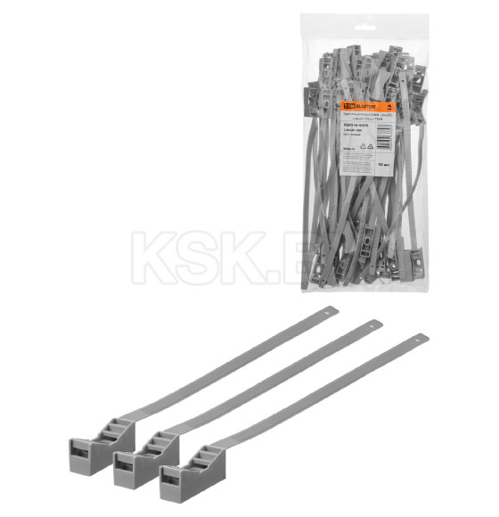 Крепеж ремешковый 7,6х285 мм серый (50 шт.) TDM SQ0516-0305 (SQ0516-0305) 