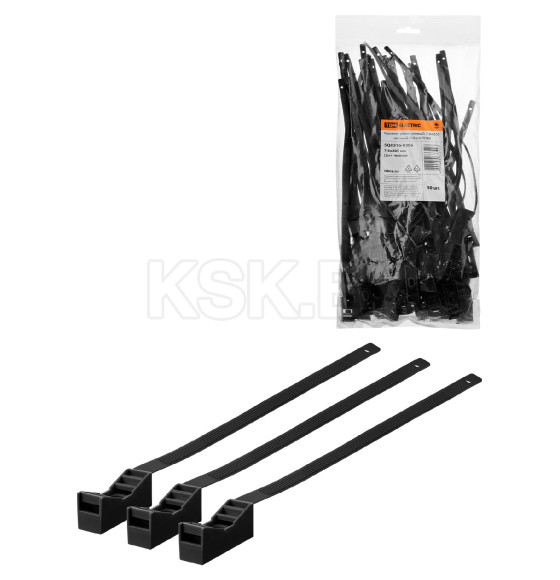 Крепеж ремешковый 7,6х285 мм черный (50 шт.) TDM SQ0516-0306 (SQ0516-0306) 