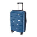 Чемодан на колёсах Pride PP201 Синий,S (малый),53х33х22(+5) см, 37 л.Полипропилен, 4 колеса съемные, С расширением (Pride PP201 Синий S) 