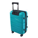 Чемодан на колёсах Pride PP201 Бирюзовый,S (малый),53х33х22(+5) см, 37 л.Полипропилен, 4 колеса съемные, С расширением (Pride PP201 Бирюзовый S) 
