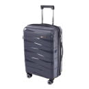 Комплект чемоданов Pride PP201 Dark grey Серый, 3 шт (S,M,L), шт, Полипропилен, 4 колеса съемные, С расширением (Pride PP201 Dark grey Серый) 