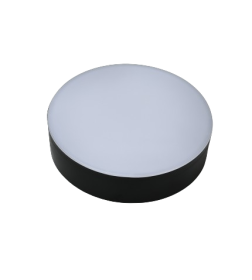Светильник светодиодный накладной (11163) 8W 4000K круг черный AURA TruEnergy