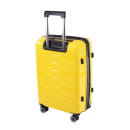 Чемодан на колёсах Pride PP201 Желтый,M (средний),63х39х26(+5) см, 64 л.Полипропилен, 4 колеса съемные, С расширением (Pride PP201 Желтый М) 