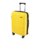 Чемодан на колёсах Pride PP201 Желтый,M (средний),63х39х26(+5) см, 64 л.Полипропилен, 4 колеса съемные, С расширением (Pride PP201 Желтый М) 