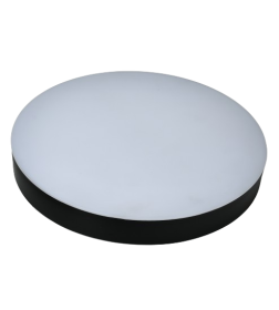 Светильник светодиодный накладной (11165) 22W 4000K круг черный AURA TruEnergy