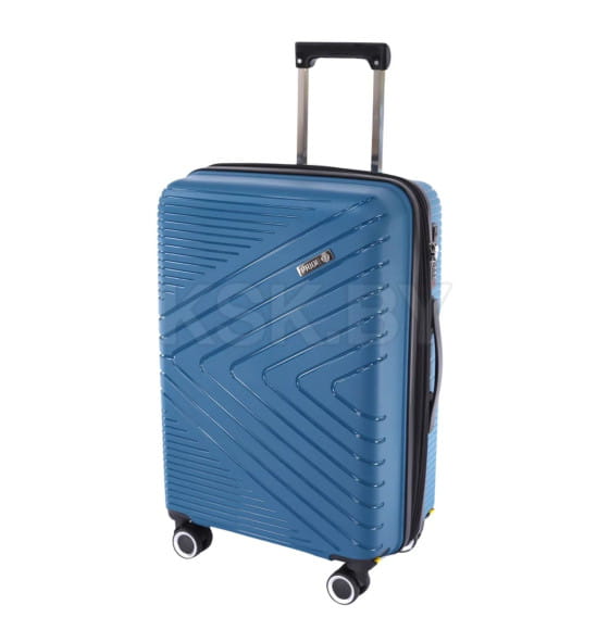 Чемодан на колёсах Pride PP202 Синий,S (малый),55х34х23(+5) см, 41 л.Полипропилен, 4 колеса съемные, С расширением (Pride PP202 Синий S) 