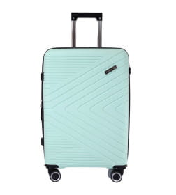 Чемодан на колёсах Pride PP202 Мятный,S (малый),55х34х23(+5) см, 41 л.Полипропилен, 4 колеса съемные, С расширением