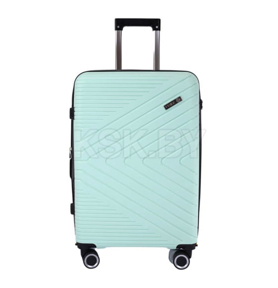 Чемодан на колёсах Pride PP202 Мятный,S (малый),55х34х23(+5) см, 41 л.Полипропилен, 4 колеса съемные, С расширением (Pride PP202 Мятный S) 