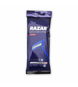 Бритвы Одноразовые RAZAR 2 PLUS 3шт