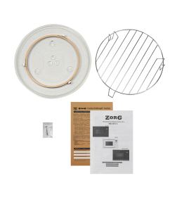 Микроволновая печь встраиваемая ZORG MIO251 S black+gray