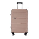 Чемодан на колёсах Pride PP203 Капучино,M (средний),67х42х28(+5) см, 76 л.Полипропилен, 4 колеса съемные, С расширением (Pride PP203 Капучино М) 