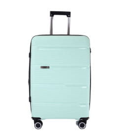 Чемодан на колёсах Pride PP203 Мятный,M (средний),67х42х28(+5) см, 76 л.Полипропилен, 4 колеса съемные, С расширением
