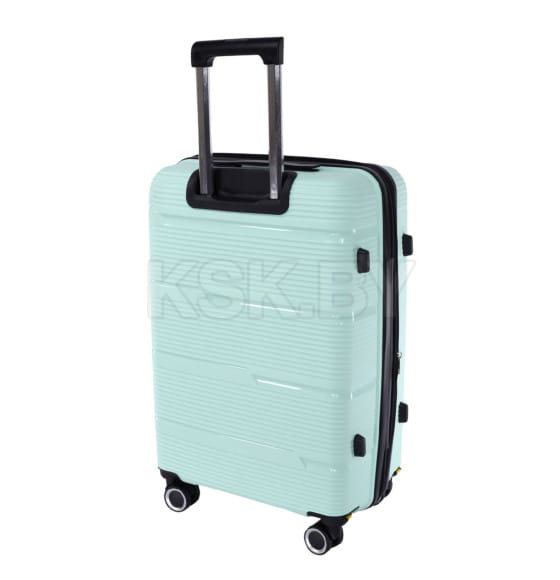Чемодан на колёсах Pride PP203 Мятный,S (малый),57х36х24(+5) см, 47 л.Полипропилен, 4 колеса съемные, С расширением (Pride PP203 Мятный S) 