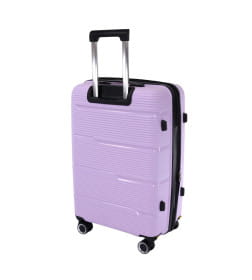 Комплект чемоданов Pride PP203 Purple Сиреневый, 3 шт (S,M,L), шт, Полипропилен, 4 колеса съемные, С расширением