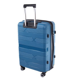 Чемодан на колёсах Pride PP204 Синий,S+ (малый+),59х37х25(+5) см, 54 л.Полипропилен, 4 колеса съемные, С расширением