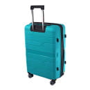 Чемодан на колёсах Pride PP204 Бирюзовый,M+ (средний+),69х44х29(+5) см, 86 л.Полипропилен, 4 колеса съемные, С расширением (Pride PP204 Бирюзовый М+) 