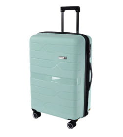Комплект чемоданов Pride PP204 Light green Мятный, 3 шт (S+,M+,ХL), шт, Полипропилен, 4 колеса съемные, С расширением