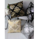 Подушка декоративная MATEX LUXURY. ОБОИ. Размер: 45x45 Цвет: Серебристый, черный (14-041) 