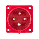 Вилка 624 скрытая 3Р+РЕ 32А 380В IP44 TDM SQ0607-0005 (SQ0607-0005) 