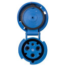 Розетка 233 переносная 2Р+РЕ 63А 220В IP54 TDM SQ0603-0016 (SQ0603-0016) 