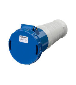 Розетка 233 переносная 2Р+РЕ 63А 220В IP54 TDM SQ0603-0016