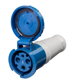 Розетка 233 переносная 2Р+РЕ 63А 220В IP54 TDM SQ0603-0016