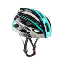 Шлем велосипедный Cigna WT-016 черный/бирюзовый/серый, L (57-61 см) (8675) 