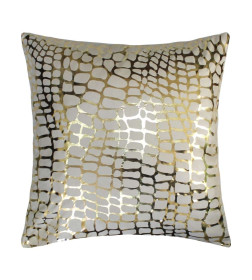 Подушка декоративная "Крокодил" 45x45 см (золотой, бежевый) MATEX LUXURY 13-907