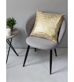 Подушка декоративная "Крокодил" 45x45 см (золотой, бежевый) MATEX LUXURY 13-907