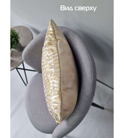 Подушка декоративная "Крокодил" 45x45 см (золотой, бежевый) MATEX LUXURY 13-907