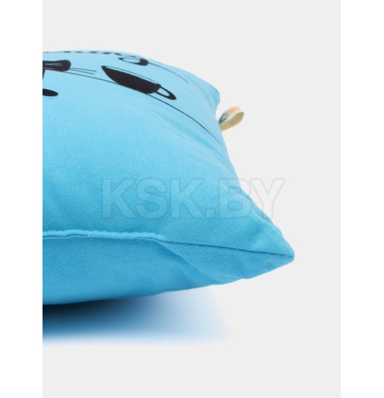 Подушка декоративная 35x35 см (голубой, чернильный) MATEX MEOW (37-866) 