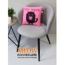 Подушка декоративная 35x35 см (светло-розовый, черничный) MATEX MEOW (37-880) 