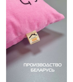 Подушка декоративная 35x35 см (светло-розовый, черничный) MATEX MEOW