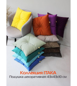Подушка декоративная 43x43 см (оливковый) MATEX ITAKA 28-475
