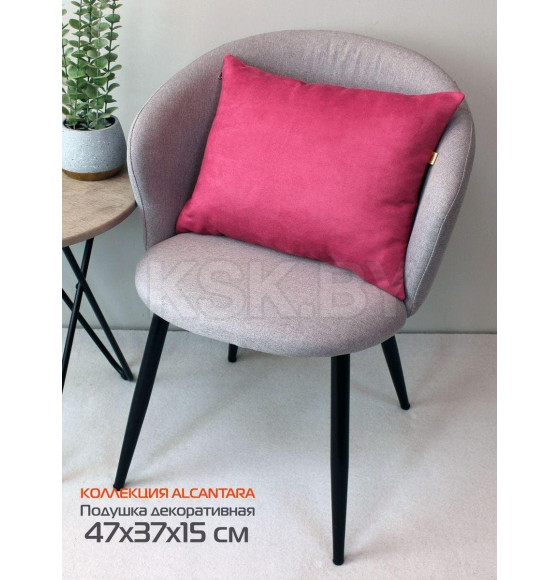 Подушка декоративная 47x37 см (розовый) MATEX ALCANTARA 31-987 (31-987) 