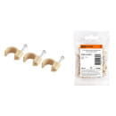 Скоба пластиковая круглая 8 мм сосна (50 шт.) TDM SQ0514-0093 (SQ0514-0093) 